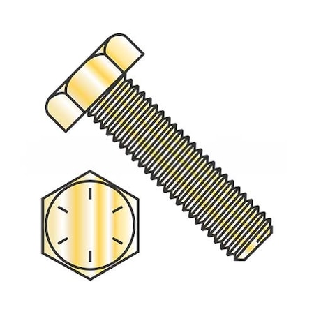 Usa Industrials Grade 8, 1/4"-20 Hex Head Tap Bolt, Zinc Yellow Steel, 1-3/4 in L BULK-BOLT-1565